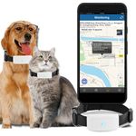 Winnes GPS Locator Dogs with Safety Fence Real Time Tracking Collar GPS Dogs Waterproof Anti-Loss Multiple Alarm GPS Locator with Free Apps 2G TK911