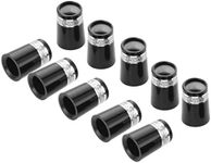 Haptufer 10 Pcs Golf Sleeve Ferrule for Golf Irons Tip Size 0.370 Plastic Golf Ferrules Club Shafts Accessories,Silver