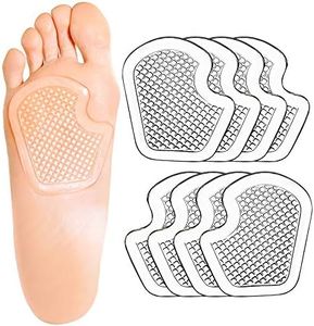 Kimihome Metatarsal Pads 8 Count Gel Cushions, Ball of Foot Cushion Protect and Relieve Metatarsal, Sesamoid, Ball of Foot Pain - 4 Pairs