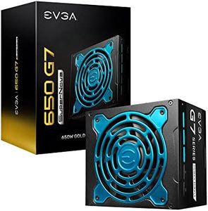 EVGA Supernova 650 G7, 80 Plus Gold 650W, Fully Modular, Eco Mode with FDB Fan, 10 Year Warranty, Includes Power ON Self Tester, Compact 130mm Size, Power Supply 220-G7-0650-X1