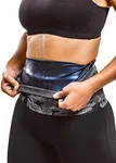 Sweat Shaper Waist Trimmer for Women, Waist Trainer Sauna Belt, Neoprene-free Waist Cincher, Sauna Slimming Belt (Grey Camo, 2X-Large)