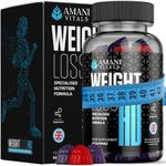 AMANI VITALS - Weight Boss Gummies - Appetite & Metabolism Support - 1 Month Supply - for Women & Men