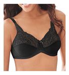 Lilyette Women's Embellished Minimizer Size Extension, Black, 36G