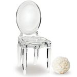 8PC 9083WS Miniature Clear Acrylic Phantom Chairs Wedding Baby Shower Favors & A