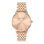 Armani Exchange Stainless Steel Analog Rose Gold Dial Women's Watch-Ax5581