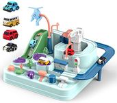 Car Adventure Toy Acemall City Rescue Cars Race Track Toys with 4 Toy Vehicle, Preschool Educational & Parent-Child Interactive Racing Kids Toy, for Toddlers 3 4 5 6 Year Old Boys Girls