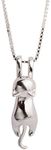 S.Leaf S925 Sterling Silver Cat Nec