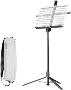 KraftGeek 66" Foldable Music Stand for Sheet Music with Carrying Case