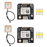 AITRIP GT-U7 GPS Module GPS Receiver Navigation Satellite with EEPROM Compatible with 6M 51 Microcontroller STM32 UO R3+ IPEX Active GPS Antenna for Arduino Drone Raspberry Pi Flight (2PCS)