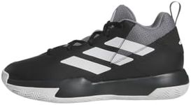 Adidas LYZ49 Junior Cross 'Em Up Basketball Shoes, Select Boys, Girls, 7.9-10.0 inches (20-25.5 cm), Core Black/Footwear White/Grey (IE9255), 23.5 cm