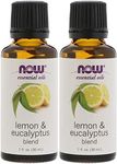 NOW Foods Lemon & Eucalyptus Blend Oil - 1 Oz. 2 Pack