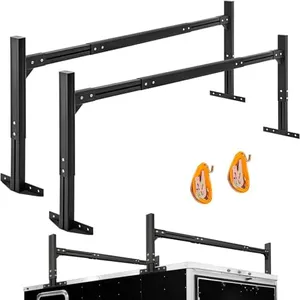 800LB Capacity Adjustable Aluminum Trailer Ladder Rack Fit for Open and Enclosed Trailers,for 6.0'-8.2' Wide Trailers