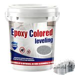 Epoxy Colored Sand Floor Paint, Epoxy Sand Floor Paint, High Gloss Marble Finish Epoxys Floors Coating, For Basement, Wood Floors, Garage And Outdoors Suitable For Indoor And Outdoor (Dark gray,Cover 40 sq. ft)