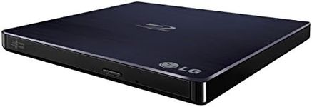 LG 6x BP50NB40 Ultra Slim Portable Blu-ray Writer with M-DISC Support, Mac OS X Compatible (Black, Retail Box)