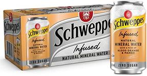 Schweppes Infused Sparkling Water Cans Blood Orange Mango - 10 x 375ml