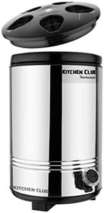 KITCHEN CLUE Stainless Steel Aqua-14 Water Jug 10 Liters I Hot and Cold Water Dispenser for Home I Big Size I Pu Insulated I Highly Durable and Unique Design