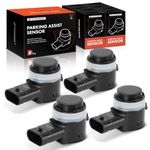 A-Premium 4-PC Reverse Backup Parking Assist Sensor Compatible with Select Ram & Jeep Models - 1500/2500/3500 2019-2023, 4500/5500 2018-2022, Wrangler/Gladiator 2020-2023