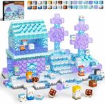 GobiDex 100PCS Magnetic Blocks Magnet Building Toys, Frozen Toys Princess Castle for Girls, 2024 Upgraded STEM Sensory Birthday Gift for Kids Age 3+ Years Old