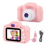 Toy Imagine Kids Digital Camera for Girls � 2.0 Inch Screen, 8.5 x 6 x 5 cm Compact Pink Design, Video Recorder, Photo Capture, Safe for Children