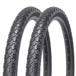 MOHEGIA Bike Tires, 2 Pack 26x2.125 Inch Folding Replacement Tires for Beach Cruiser Bicycle/Black