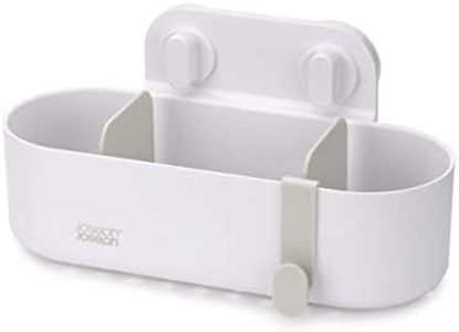 Joseph Joseph Duo Shower Caddy Shelf Organiser, Bathroom Storage for Shower Accessories, White, Large