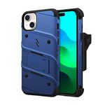 ZIZO Bolt Bundle for iPhone 15 Plus Case with Screen Protector Kickstand Holster Lanyard - Blue