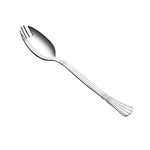 Parage 3-in-1 Stainless Steel 6 Pieces Spoon Fork Set | Spoon Cum Fork Set | Spork for Soups, Noodles| Set of 6| Length: 16 cm| Silver