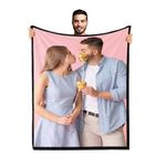 Personalised Blanket for Adult Kids, Custom Photo Blanket Gift for Mum Dad Girlfriend BoyFriend (1 photo)