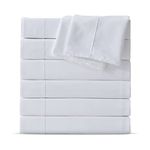 Maple&Stone Full Flat Sheets Only, Pack of 6, Soft Microfiber Bedding Sheets for Home, Salons, Hotels, Bulk Flat Sheets Only Full Size