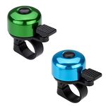 Paliston Bike Bell Bicycle Bell Crisp Sound for Adults Kids Boys Girls Blue & Green