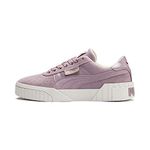 PUMA Women's Cali Nubuck WN's' Low-Top Sneakers, Purple (Elderberry), 3.5 UK