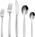 30 Piece Flatware Set, Premium Silverware Cutlery Set Stainless Steel Flatware Sets Service for 6, Silverware Cutlery Utensil Set Basics Tableware,Mirror Finish, Dishwasher Safe