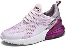 Zeoku Womens Ladies Trainers Running Shoes Air Cushion Sneakers Fitness Cross Shoes Breathable Walking Casual Sports Big Girls Shoes