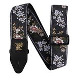 Ernie Ball Jacquard Guitar/Bass Strap - White Blossom