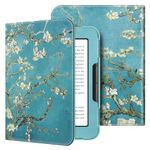 Fintie Case for Nook GlowLight 4, Slim Fit Premium Vegan Leather Folio Cover for Barnes and Noble Nook GlowLight 4 6" eBook Reader, Blossom