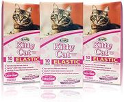 Alfapet Kitty Cat litter box Disposable, Elastic Liners- 30 count For Large, X-Large, Giant, Extra-Giant Litter Pans- With Sta-Put Technology for Firm, Easy Fit- Quick + Clever Waste Cleaners, 3 pack