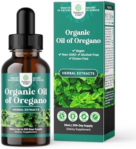 USDA Organic Oregano Oil Drops - Super Concentrated Organic Oil of Oregano Drops for Fast Absorption Digestive Health and Immune Support - Non GMO Vegan 100% Pure Oregano Oil Drops for Adults (1 Pack)