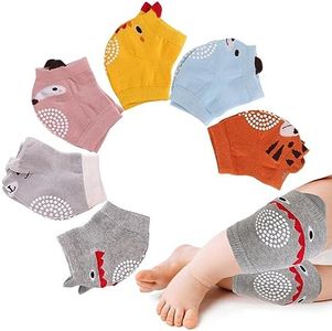 VOLSION Baby Knee Pads (6 Pairs) for Crawling, Toddler Walker Knee Pads for Boys and Girls, 3 6 12 Months Old Babies Must Haves