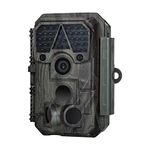 Meidase P60 Wildlife Camera 1296p 30fps H.264 Video 32mp Trail Camera with Clear 100ft Infrared Night Vision Motion Activated, Fast 0.1s Trigger Speed, Garden Camera Traps