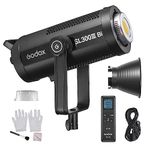 Godox SL300IIIBi Studio LED Video Light 330W High Power Photography Light 2800K-6500K Dimmable 9 FX Lighting Effects CRI96 TLCI97 Bowens Mount with Remote Control for Studio Live Streaming