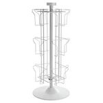 White Greeting Card Counter Rack