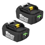 Powilling 5.0Ah Battery Replacement for Makita 18V Battery Compatible with 18 Volt BL1860B BL1850B BL1840B BL1830B BL1815B Batteries with DC18RC Charger