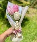 Thd-Tulip Daisy ?Bouquet Artificial Flowers Bouquet With Stems Fake Flowers Bouquet For Anniversary,Thanksgivingday, Mothers Day,Birthday Gift And Home DecorCotton