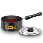 Futura Hard Anodised Saucepan 1.5L, 16 cm, 3.25 mm with SS Lid