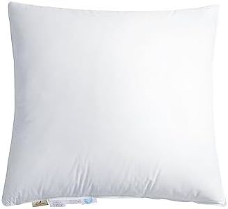 Homyrium Oreiller en Duvet 80 x 80 cm Coussin à 3 Compartiments, Rembourrage : Extérieur 90% Duvet / 10% Plumes ; Intérieur 100% Plumes, Housse 100% Coton (1600 g, 1 pièce)