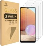 Mr.Shield Designed For Samsung Galaxy A32 4G [4G Version ONLY] Tempered Glass Screen Protector with 9H Hardness with Lifetime Replacement Warranty (3-Pack), clear