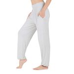 Lofbaz Yoga Pants for Women High Waist Sweatpants Workout Joggers Maternity Clothing Pajamas Leggings Womens Clothes Light Gray Melange S