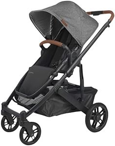 UPPAbaby Cruz V2 - Cochecito con todas las funciones con capacidad de sistema de viaje/asiento para niños, barra de parachoques, protector contra insectos, protector de lluvia incluido/Greyson