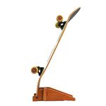 COR Surf Skateboard Floor Stand | Premium Bamboo Skateboard Display Holder | No More Tripping Over Boards