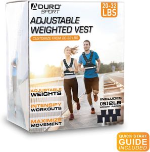 Aduro Sport Adjustable Weighted Vest – Fitness Training, Unisex